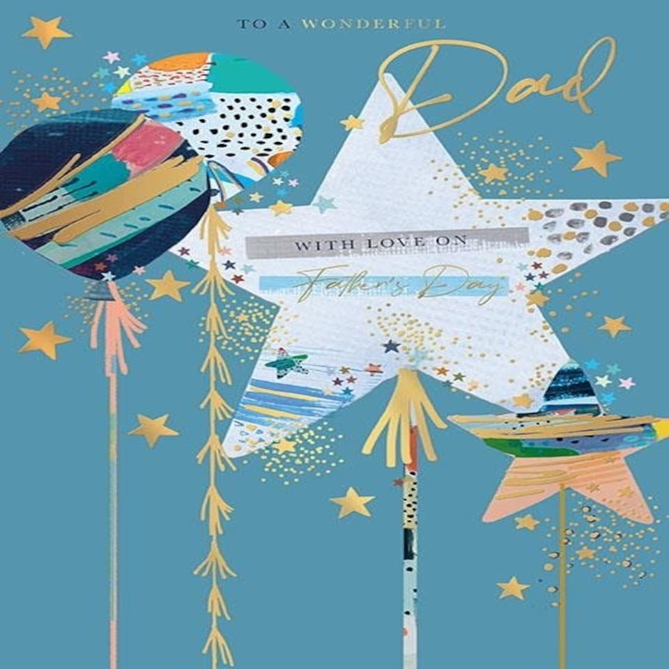 Words 'n' Wishes Father's Day Card for Dad, Sentimental Card for Father's Day, 23.5 x 16.5 cm,