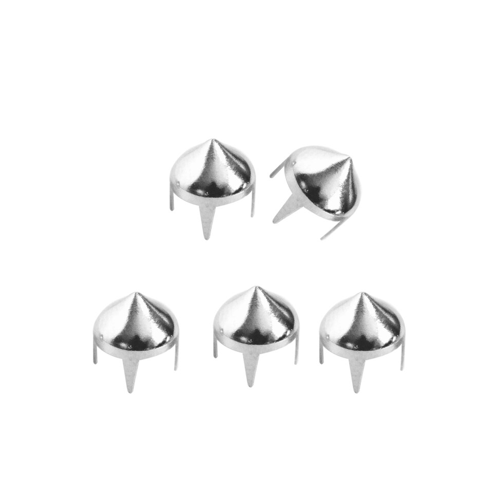 image 1 of 8mm High Cone Punk Studs Hand Pressed Leather Rivets - 50pcs