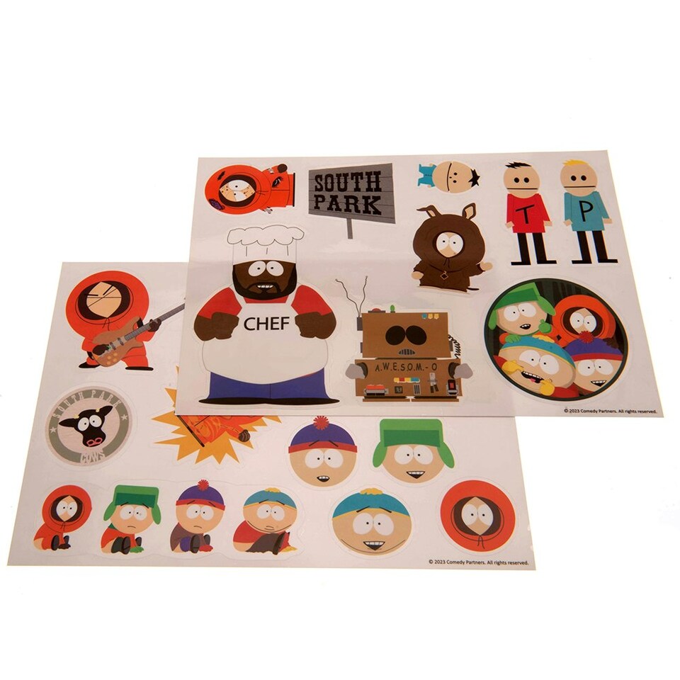 image 1 of South Park Tech Stickers - Multicoloured - One Size