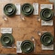 image 10 of Coloured Stone Ceramic Dinnerware Crockery Plates Bowls Dining Set | Green | 32 Pcs Green | 32