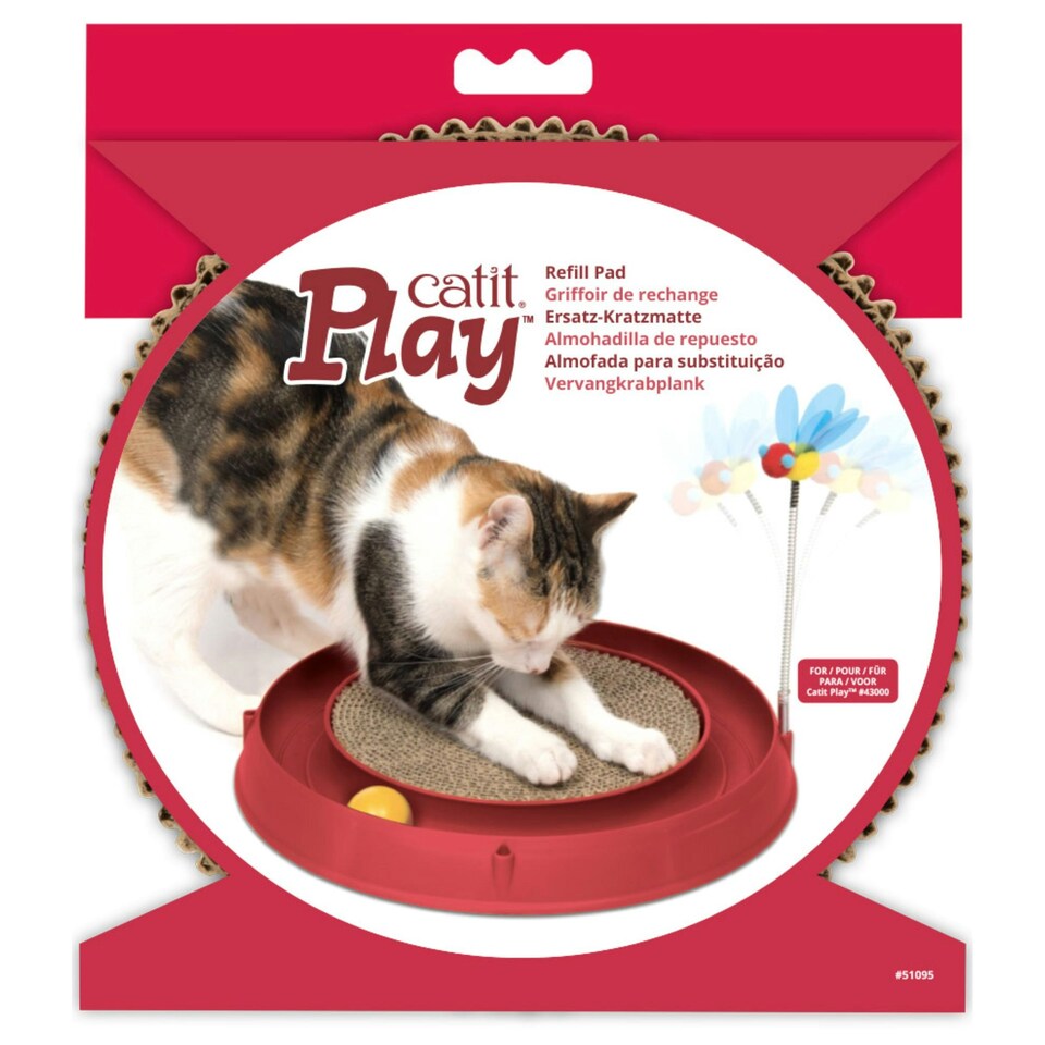 image 1 of Catit Play Circuit Ball Cat Toy Replacement Scratch Pad