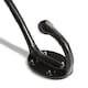 image 2 of Hammer & Tongs Rounded Hat & Coat Hook - W35mm x H125mm - Black
