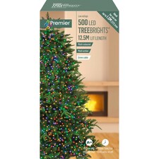 Premier TreeBrights 500 LED Lights Multi-Coloured 12.5m