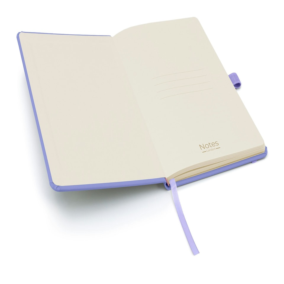 image 1 of Notes London A5 Wilson Lined Page Notebook Pastel Purple