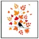 image 4 of Autumn bird on branch (Picture Frame) Brown | Oak | S