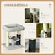 image 5 of PawHut Small Cat Tree with Scratching Post Bed Toy for Indoor Cats, Grey