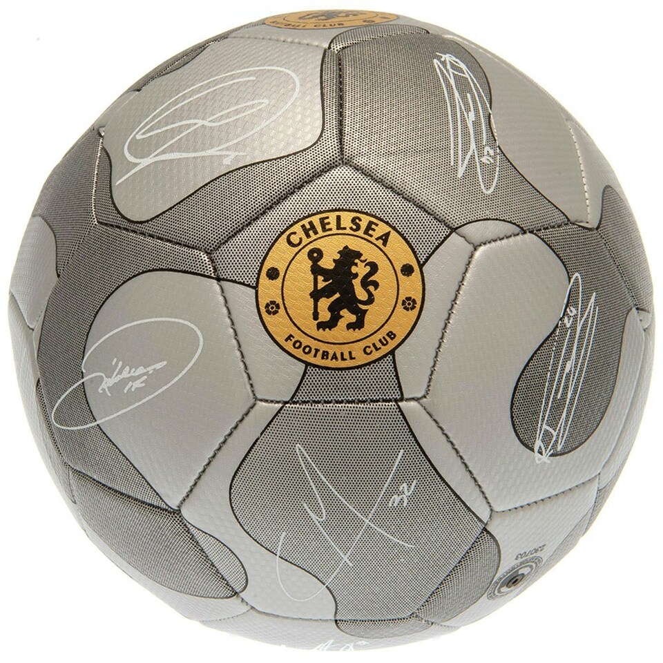 image 1 of Chelsea FC Camo Football - Silver/Gold - 5