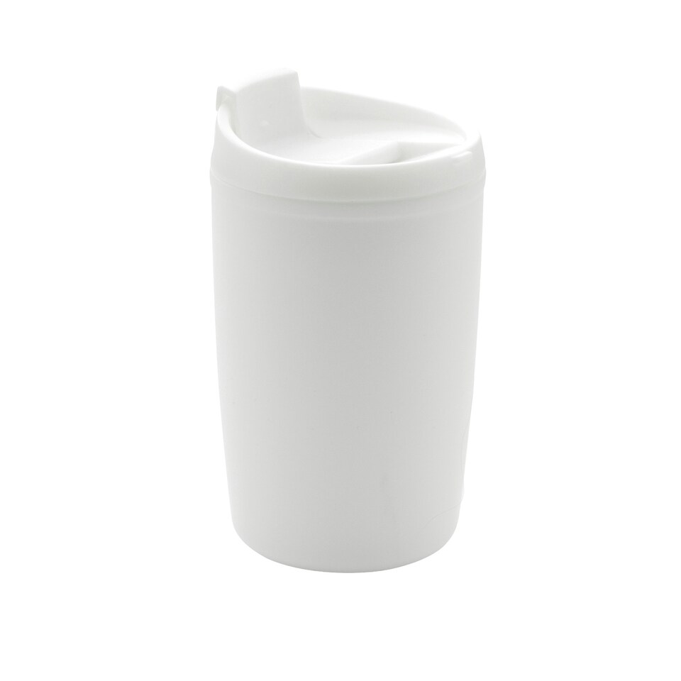 image 1 of XD Collection Flip Top Polypropylene Recycled 300ml Tumbler - White - One Size