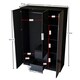 image 2 of Vida Designs Glinton 3 Door 2 Drawer Wardrobe High Gloss Doors With Shelf & Clothes Rail, 100% FSC, Black