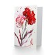 image 2 of Red Carnation Flower Abstract Watercolour Him Her Birthday Card