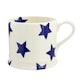 image 1 of Mug: 1 x 175ml Emma Bridgewater Blue Star Mug, Ceramic White