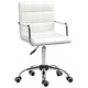 image 1 of Vinsetto Mid Back Home Office Chair Swivel Computer Chair with Armrests, White