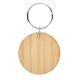image 2 of MidOcean RoundBoo Round Bamboo Keyring - Wood - One Size