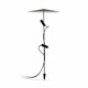 image 1 of Clap Twin LED Outdoor Spike Black IP65 3000K with Screen