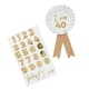 image 1 of Customisable Age Gold Birthday Rosette Badge