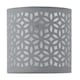 image 2 of First Choice Lighting Set of 2 Grey Laser Cut 15.5cm Table Lamp Shades Grey