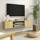 image 2 of HOMCOM Floating TV Unit for 60" TVs W/ Shelves and Cabinets