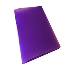 Pack of 10 A4 Slim Purple Translucent Ringbinders by Janrax