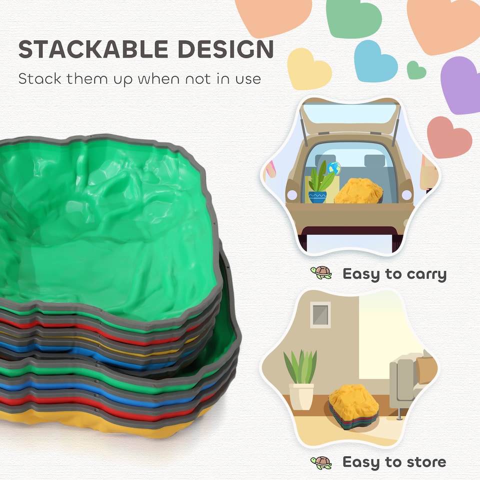 image 1 of AIYAPLAY Balance Stepping Stones, 9-Piece Balance Stones for Kids, Ages 3-8