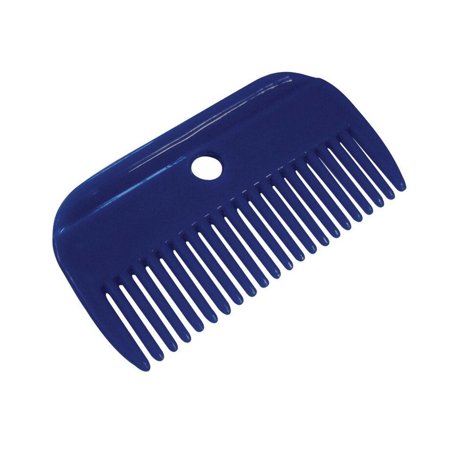 Roma Plastic Horse Mane and Tail Comb - Blue - One Size