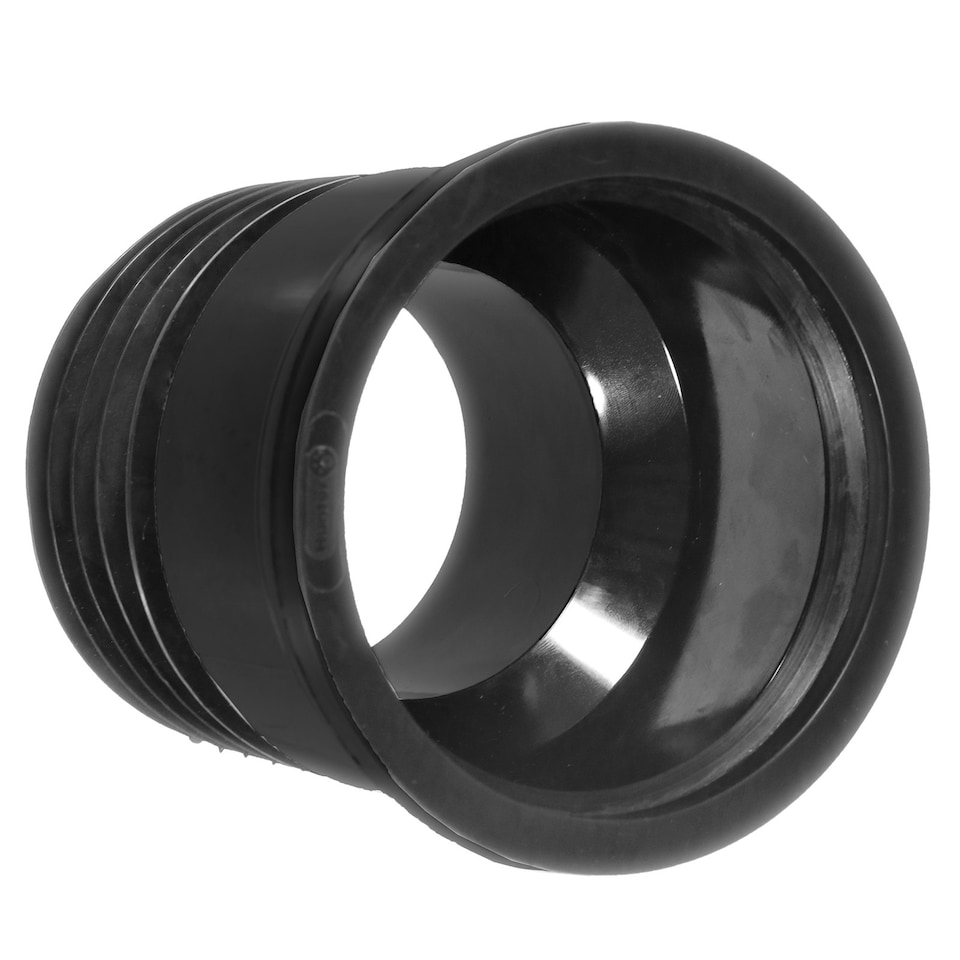 image 1 of SPARES2GO 110mm / 4" Soil Pipe to Clay / Cast Iron Push Fit Waste Drain PVC Connector Adaptor