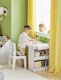 image 8 of SoBuy KMB60-W,Toddler Activity Table and Chair Set with Storage for Playroom | White | White