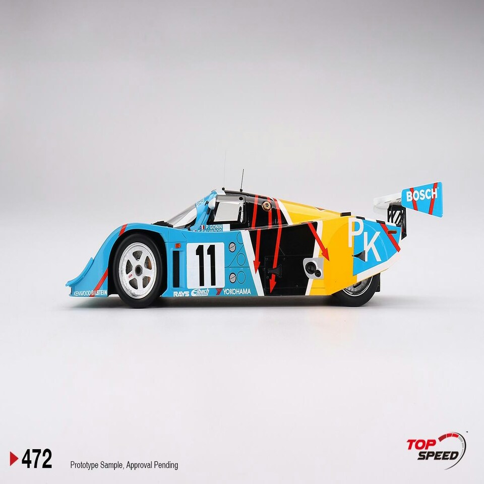 image 1 of Porsche 962 CK6 No.11 Porsche Kremer Racing 1990 Le Mans 24 Hrs 1:18 Scale TSM TS0472