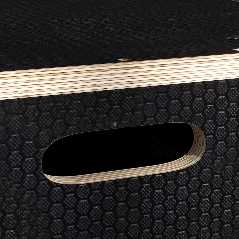 image 1 of SPORTNOW 3-in-1 Wooden Plyo Box, Anti-Slip Plyometric Jump Platform, Step Up Exercise Box with Handle Openings for Home Gym, Workout Training, 51/61/76cm | Black