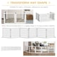 image 7 of PawHut Freestanding Pet Dog Gate 6 Panel Foldable Wooden Playpen 432cm Long