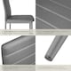 image 4 of Dining Chairs - high backrest, padded, synthetic leather | Grey | grey | 6