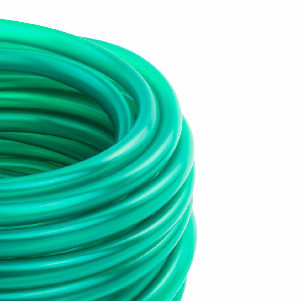 image 1 of Pisces 12.5mm (0.5" inch) Green PVC Pond Hose  - 10 Metre- Flexible Garden Hose Tubing