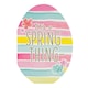 image 1 of Hallmark Contemporary Egg Shaped Easter New Card 'Spring Thing' Small