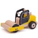 image 1 of Tidlo Wooden Yellow Road Roller Toy, Features Movable Parts And Wheels