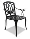 image 7 of Centurion Supports POSITANO Garden and Patio Table and 2 Chairs Cast Aluminium Bistro Set - Black