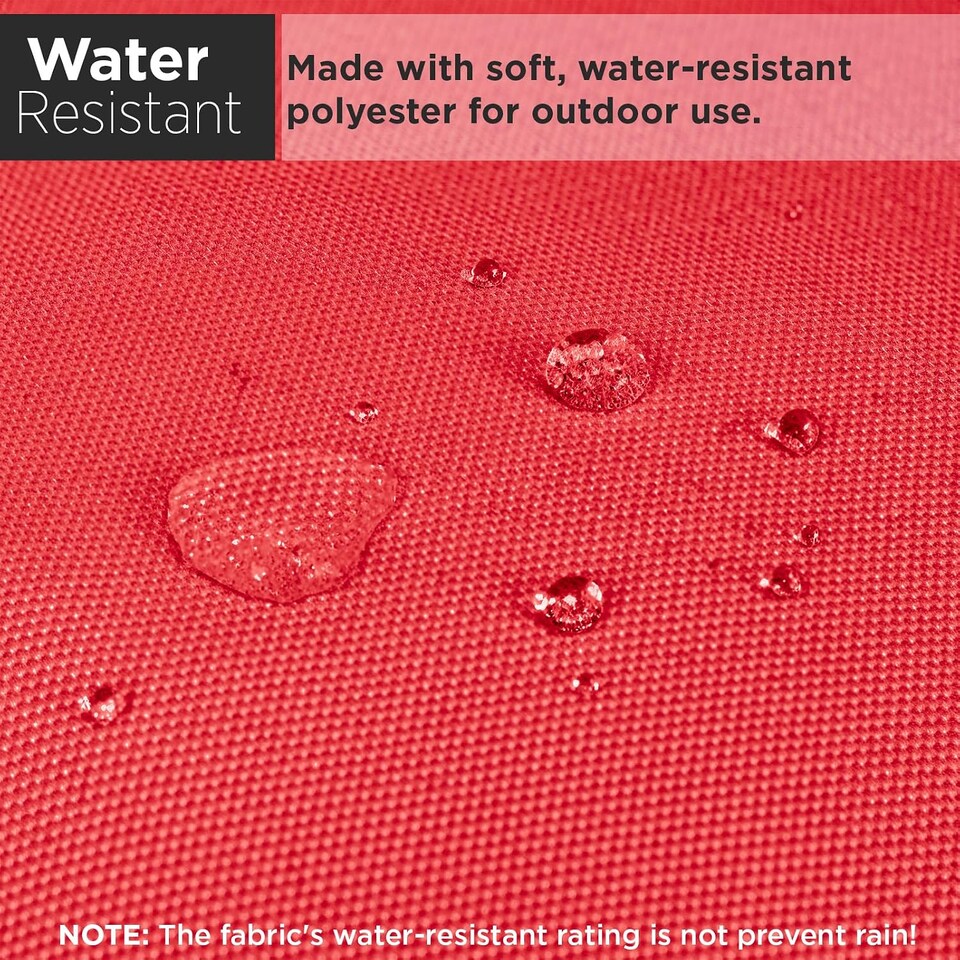 image 1 of Red Replacement Cushion For Swing Egg Chair, 5 Pieces Water-Resistant Hanging Basket Swing Chair Cushion