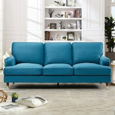 Woodbury 3 Seat Velvet Sofa - Teal