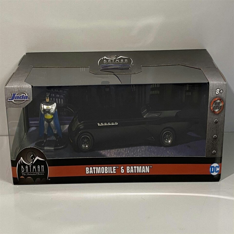 image 1 of Batman Animated Batmobile with Figure 1:32 Scale Jada 31705