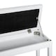 image 8 of HOMCOM Classic Piano Bench Padded Seat Wooden Makeup Stool, White