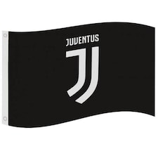 Juventus FC Core Crest Flag - Black/White - One Size