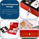 image 5 of Marco Paul 4.5'' Cash Box - Red