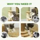 image 5 of PawHut Cat Scratcher, 5-in-1 Sisal Post with Interactive Toy 49cm Oak Tone