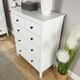 image 5 of Chest Of Drawers White Clothing Organiser MDF Flat Pack Compact Design White | 5 Drawers