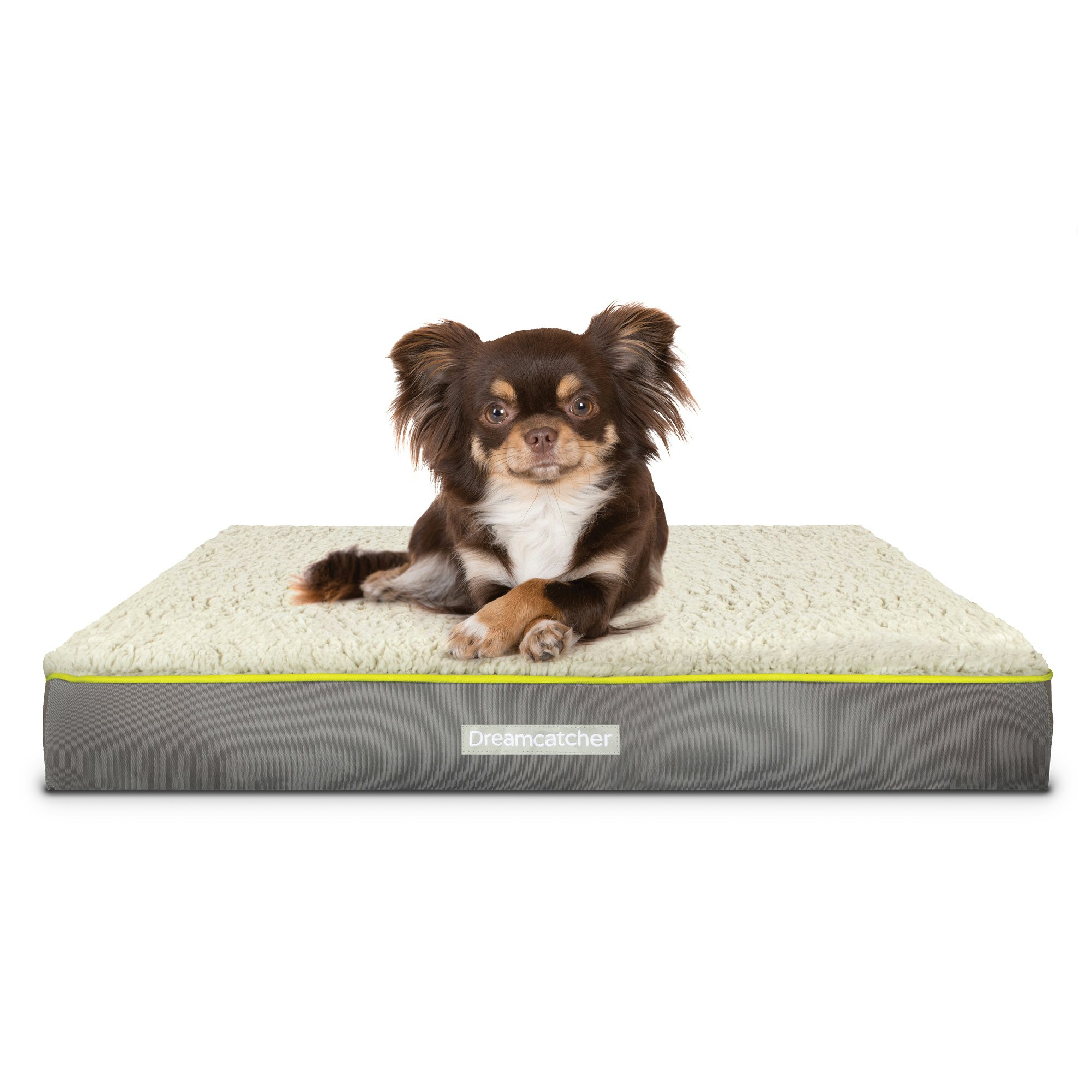 Dreamcatcher Grey Medium Dog Bed Orthopaedic Flat Crate Mattress 76x51x9cm | Grey | Grey | 1