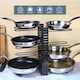 image 4 of Buckingham Multi-Function Pot & Pan Organising Rack - Black | Black