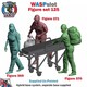 image 1 of Trackside Unpainted Figures Paramedics x 3 Scenery Set 125 1:32 Wasp