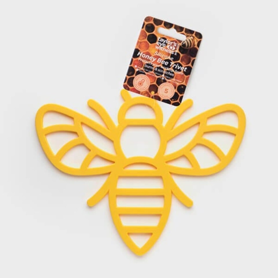 image 1 of Taylor's Eye Witness Silicone Honey Bee Trivet
