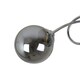 image 6 of Bungo 3 Light Polished Chrome & Smoked Glass Semi Flush Ceiling Light