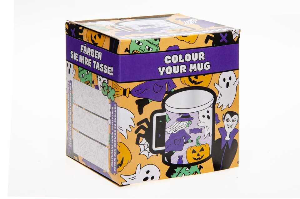 image 1 of Halloween Theme Color Your Own Mug