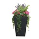 image 2 of Strata Verona Tapered Square Planter | Grey | Graphite | 34cm | 1