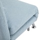 image 8 of HOMCOM Linen Chair Bed, 3-in-1 Convertible Sleeper Chair with Adjustable Backrest, Pillow, for Living Room, Bedroom, Sky Blue
